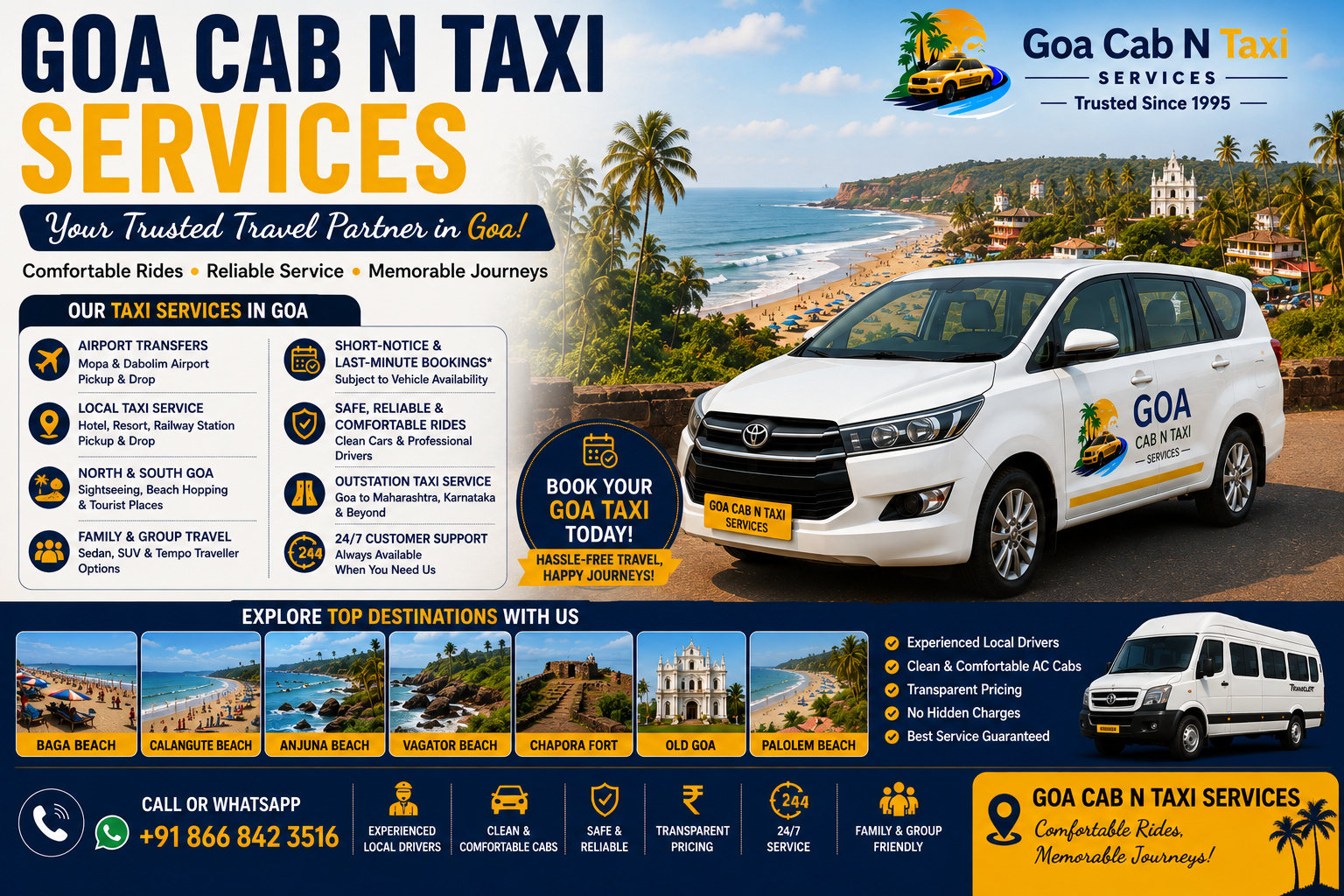 Goa Cab N Taxi Services | Best Goa Cab & Taxi Service