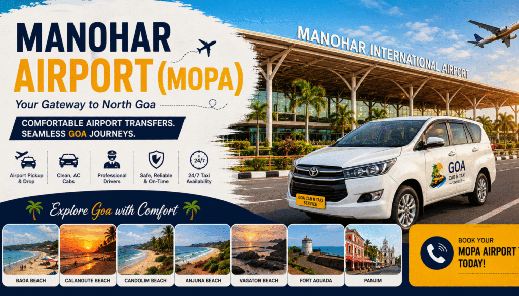 Manohar International Airport taxi, Mopa Airport taxi