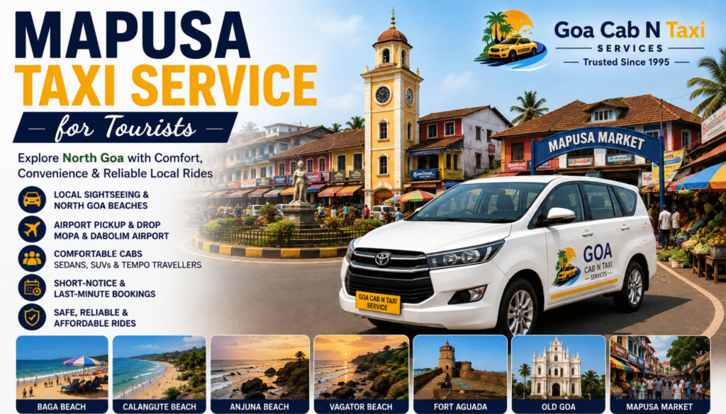 Mapusa Taxi Service for Tourists
