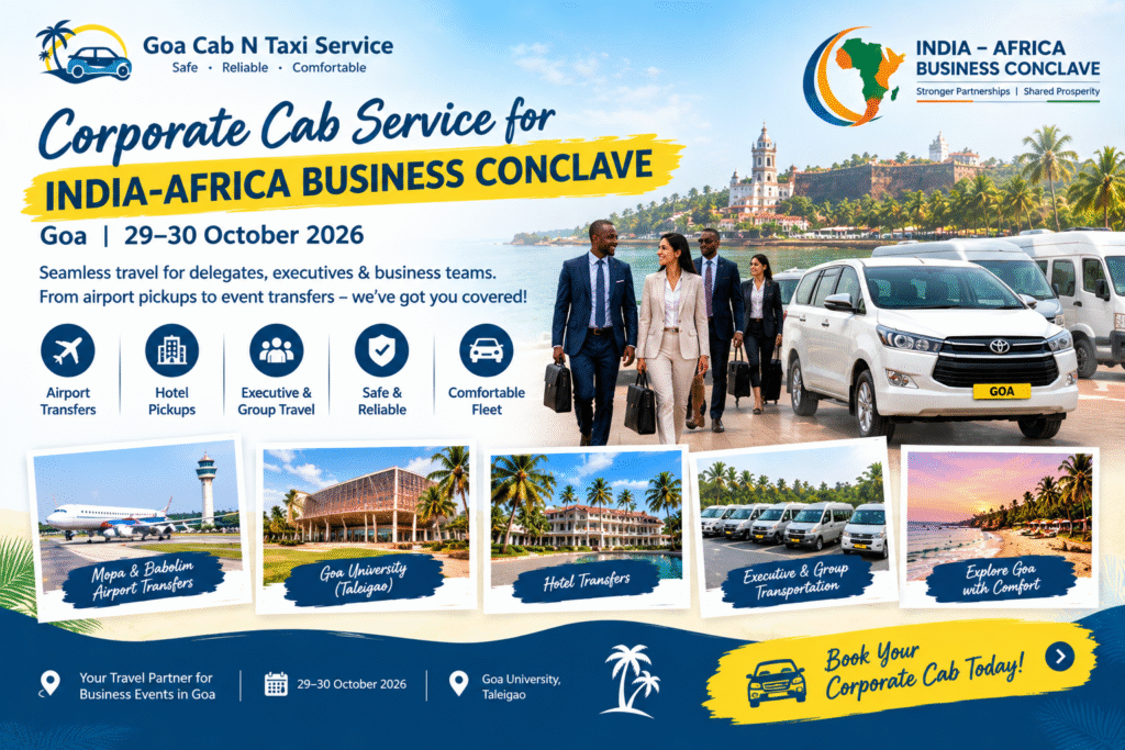 corporate cab services in Goa by Gao Cab N Taxi Service