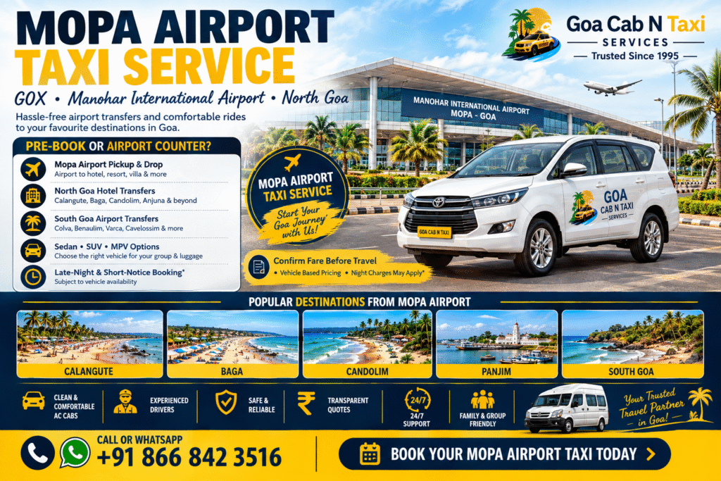 Mopa Airport Taxi Service